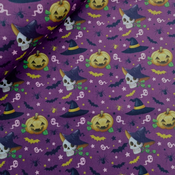 100% Halloween Cotton - Halloween Night